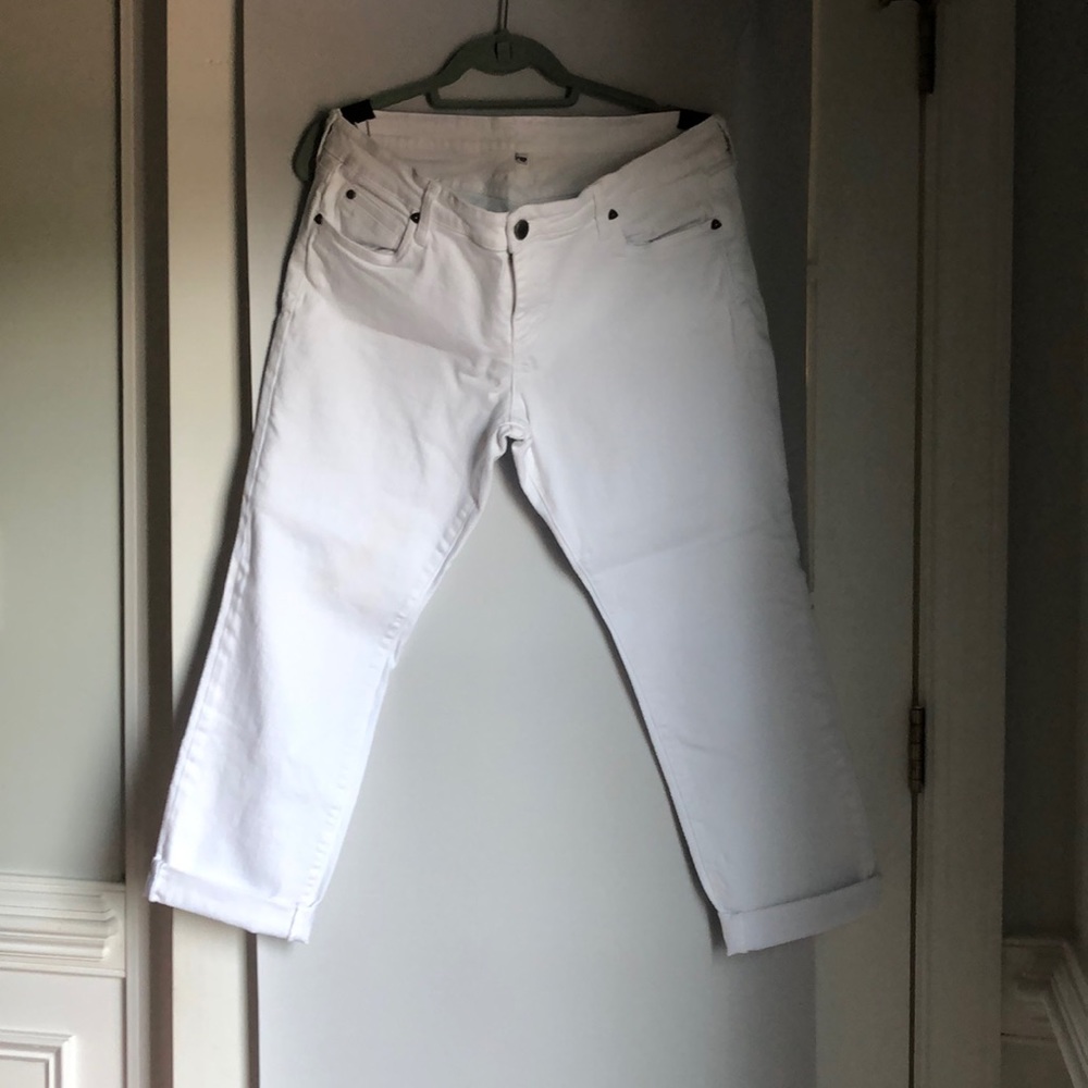 KUT white jeans